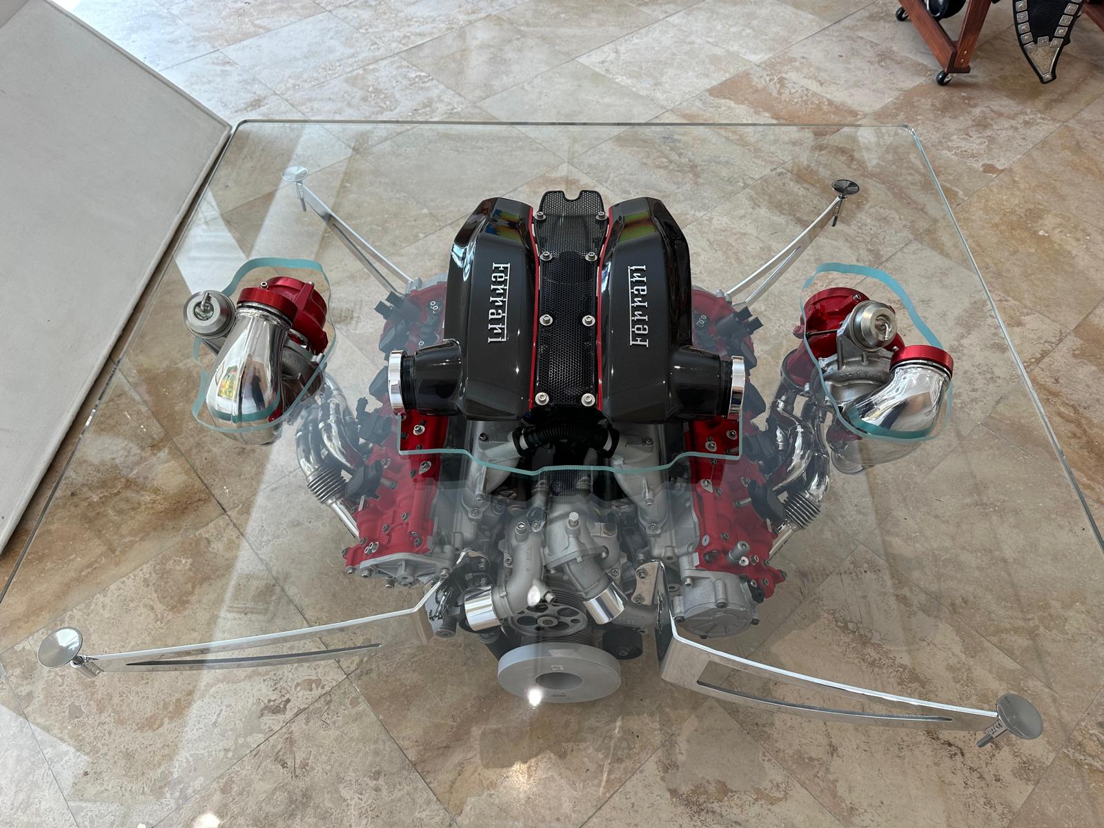 Ferrari 488 Pista V8 Engine Coffee Table – Ferrari Engine Art Table | TheArsenale - Image 4