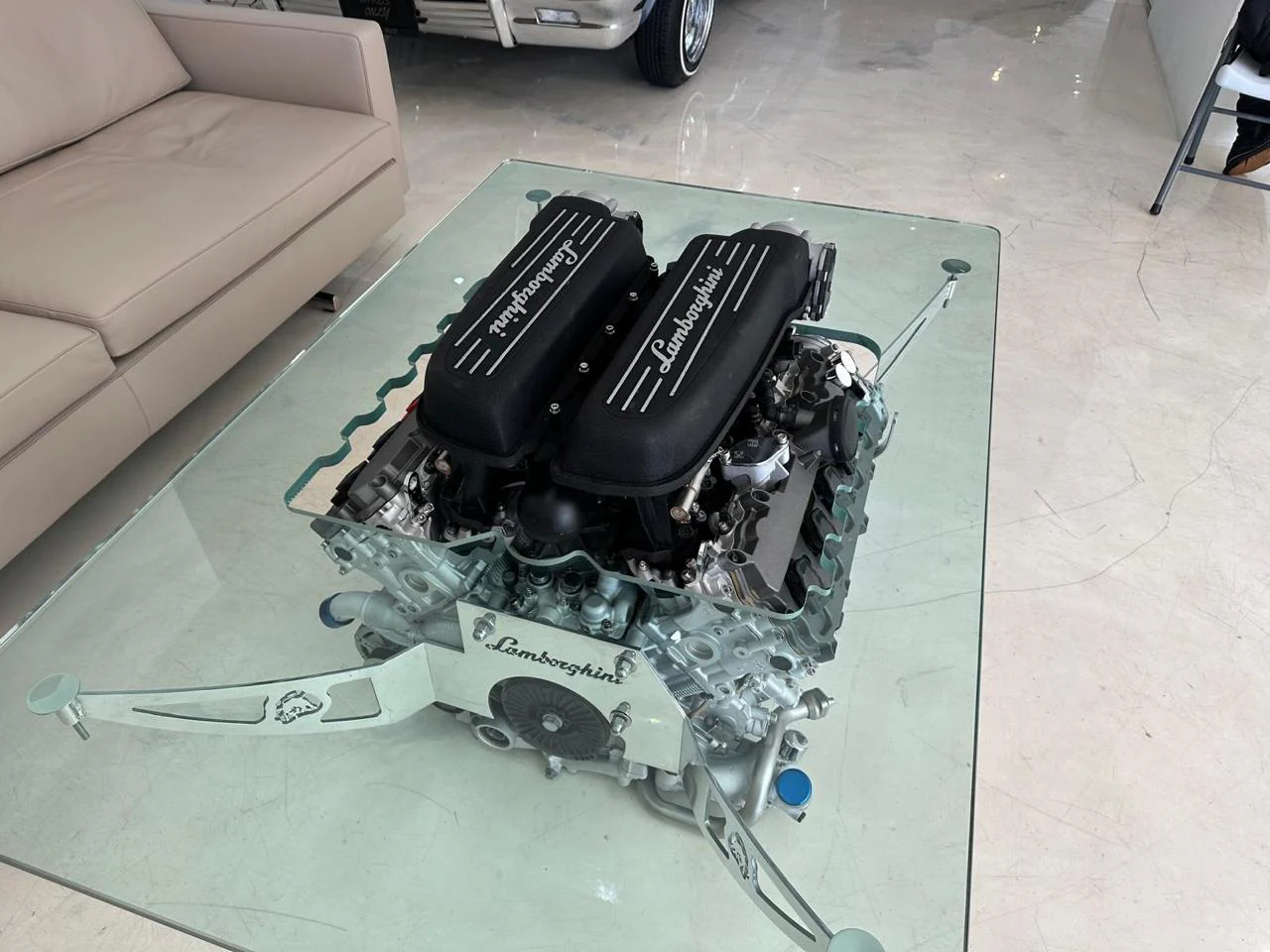 Lamborghini Huracán V10 Engine Coffee Table – Lamborghini Engine Art Table | TheArsenale - Image 6